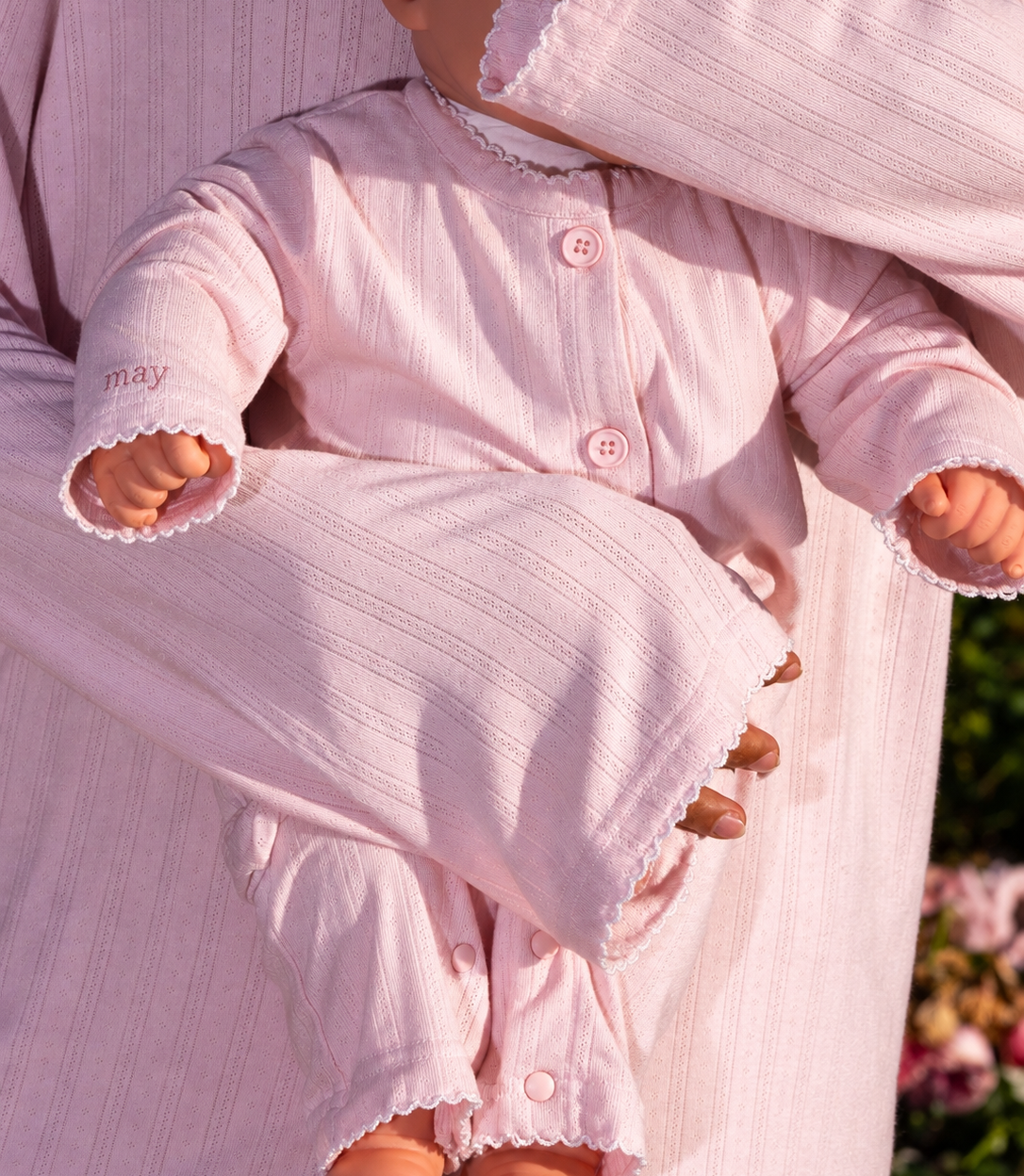 Pointelle babypyjama: Blossom